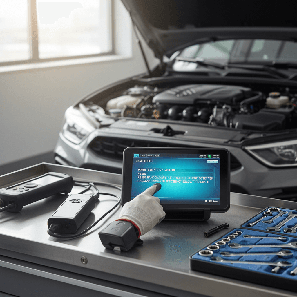 Engine diagnostic scan and computer analysis
