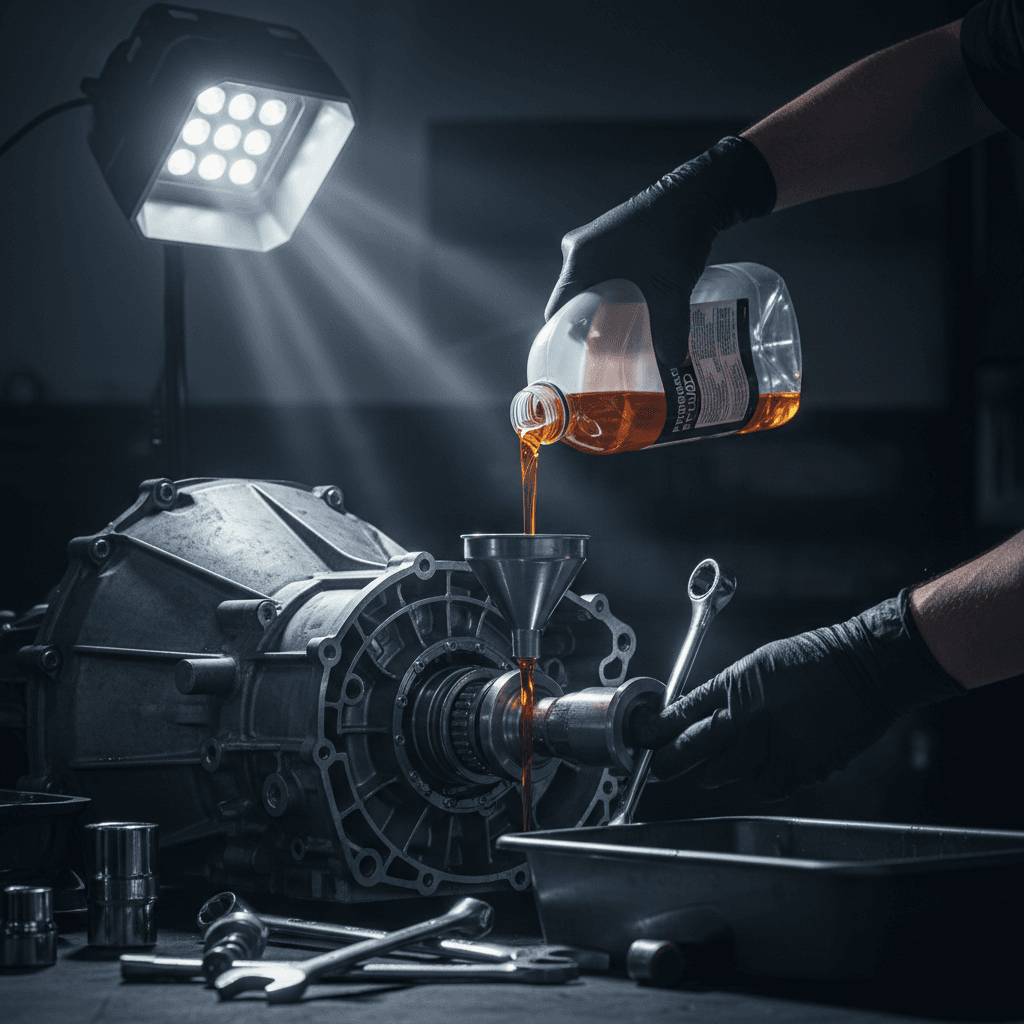 Transmission fluid service detail